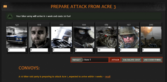 Prepare attack from Acre location